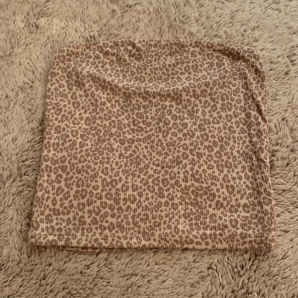 cheetah tube top